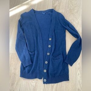 Gap Navy Button Up Cardigan - Women’s Size M